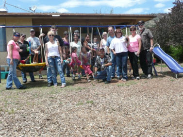 Our First swing set we built for the Shelter in 2011